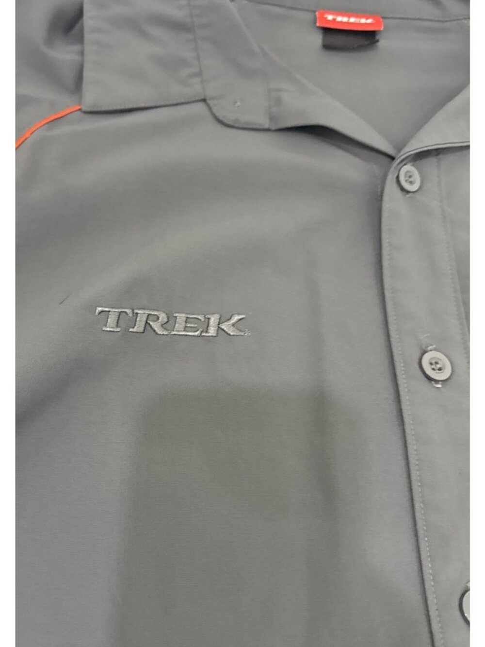 Trek Bicycles Gray Button Mechanics Shirt Mens Size XXL - Picture 3 of 7